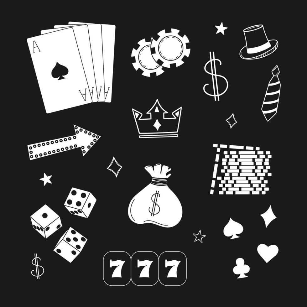Free Poker Themed Vector Graphics and Icons for Web Designers